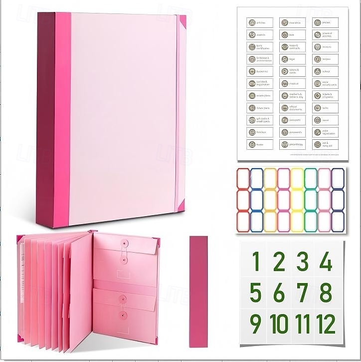 organizer harmonijkowy na dokumenty w manili, teczka na dokumenty na paszporty i akty urodzenia &ważne dokumenty – biuro &rozwiązanie do przechowywania w domu 2026 - $25.99 –P6