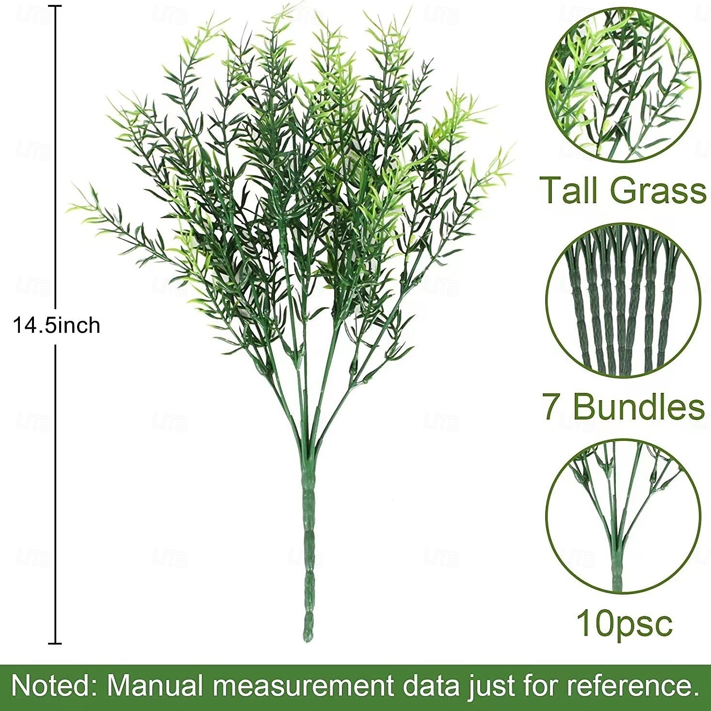 10 svazků umělých rostlin s listy rozmarýnu, stolní dekorace s umělou zeleň, umělá rostlina do obývacího pokoje, televizní konzole, dekorace do vinné skříňky 2026 - $24.99 –P2