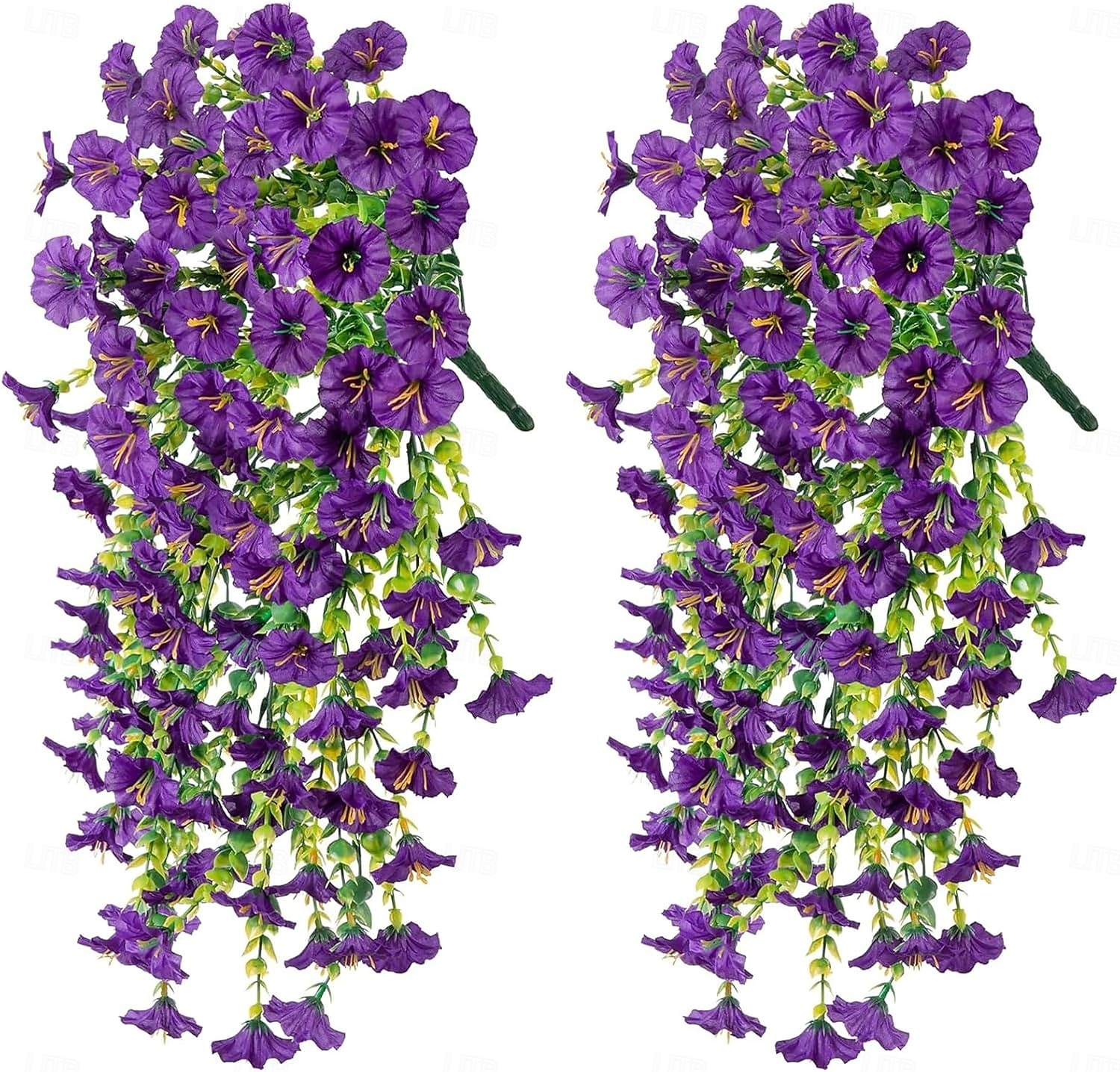 2026年 4個の吊り下げ式人工アサガオのつる、UV耐性造花、屋外用、玄関ポーチの庭の結婚式用の造花、造花のつる、夏の屋内屋外装飾  コレクション – $25.99 –P13