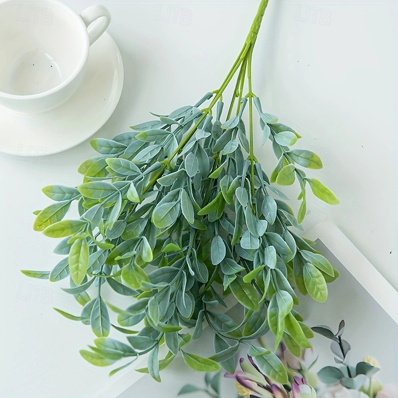 6 szt. sztucznych roślin pieniężnych, sztuczna zieleń, plastikowa roślina doniczkowa z liśćmi, sztuczna roślina doniczkowa w stylu europejskim do wystroju domu & wyświetlacz 2026 - $19.99 –P8