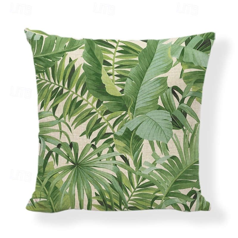 Nordic Green Plant Leaf Pattern Linen Throw Pillow Cover Decorative Cushion Cover for Sofa Bed Headboard Car and Nap Pillow Use 2026 - $11.99 –P7
