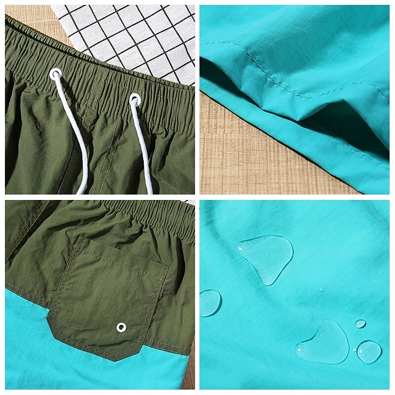 Men's Swim Trunks Boxer Swim Shorts Shorts Color Block Plain Comfort Breathable Above Knee Casual Beach Swimming Vacation Fashion Navy Blue Red Micro-elastic 2026 - $22.99 –P10