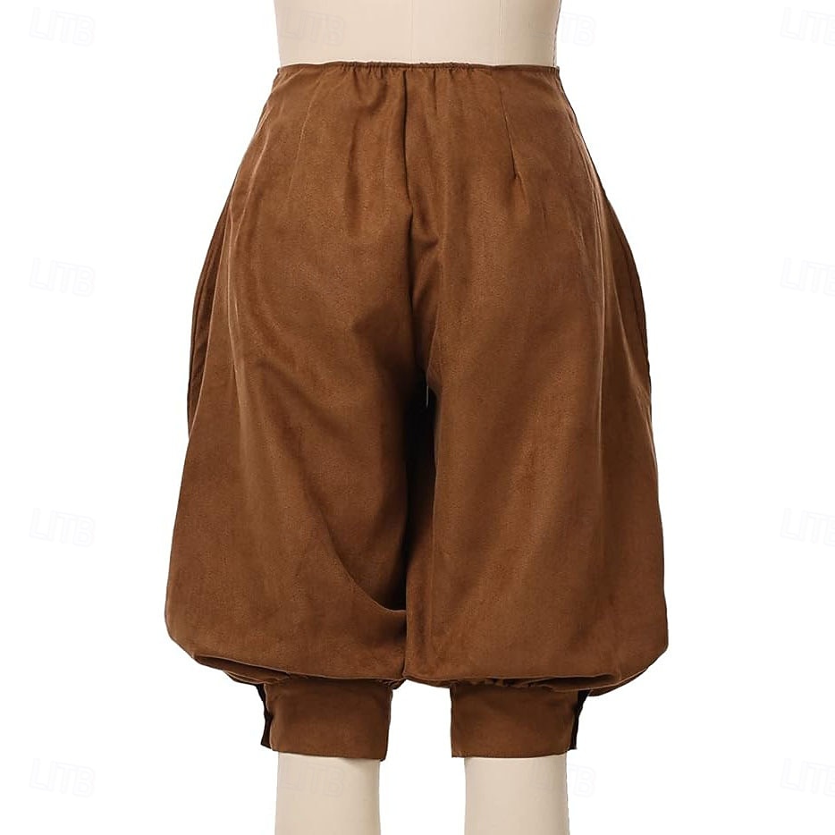 Mittelalterlich Renaissance Steampunk Piratenhose Pirat Kostüm Damen Vikinger Seeräuber Fantasie Leistung LARP Renaissance-Messe Erwachsene Hose Frühling 2026 - $42.99 –P7