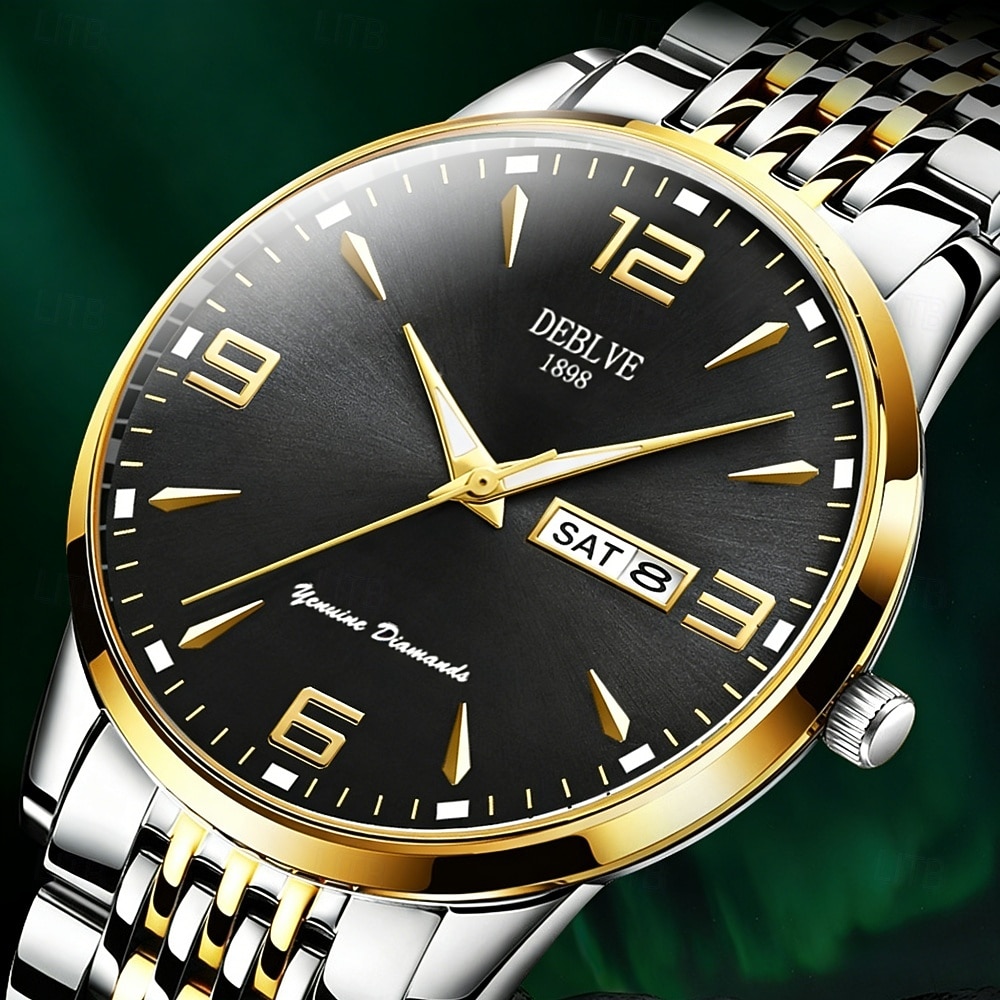 ساعات رجالية، ساعات رجالية فاخرة وجذابة مزودة بوظائف التاريخ والتقويم، وشاشة مضيئة، ساعات رجالية أنيقة وعصرية، أفضل إكسسوارات الرجال، والخيار الأمثل للهدايا 2026 - $21.99 –P8