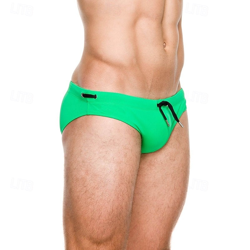 Per uomo Costume da bagno Costume da Bagno Slip mare Tinta unita Coulisse Asciugatura Rapida Elastico Traspirante Pantaloni Surf Sport Acquatici Nuoto Estate del 2026 a $13.99 –P10
