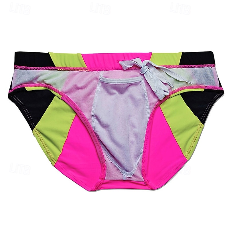 Per uomo Costume da bagno Costume da Bagno Slip mare Color-blocking Asciugatura Rapida Elastico Traspirante Costume da Bagno Pantaloni Surf Sport Acquatici Nuoto Estate del 2026 a $13.99 –P15