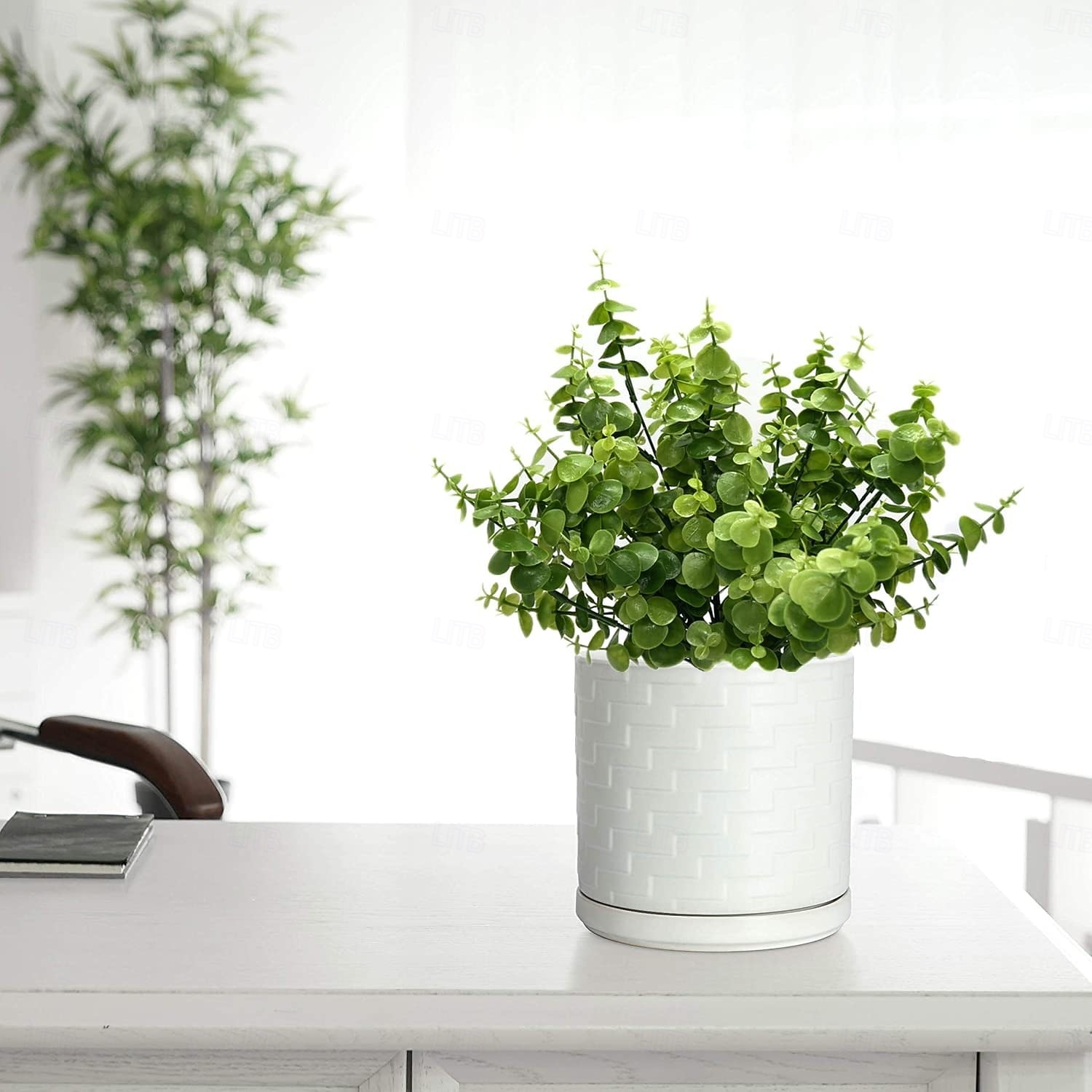 4 pcs Eucalyptus Stems Decor Artificial Eucalyptus Leaves Faux Eucalyptus Stems Real Touch Fake Greenery Branches for Wedding Flower Bouquet Centerpiece Home Office Decoration 2026 - $15.99 –P5