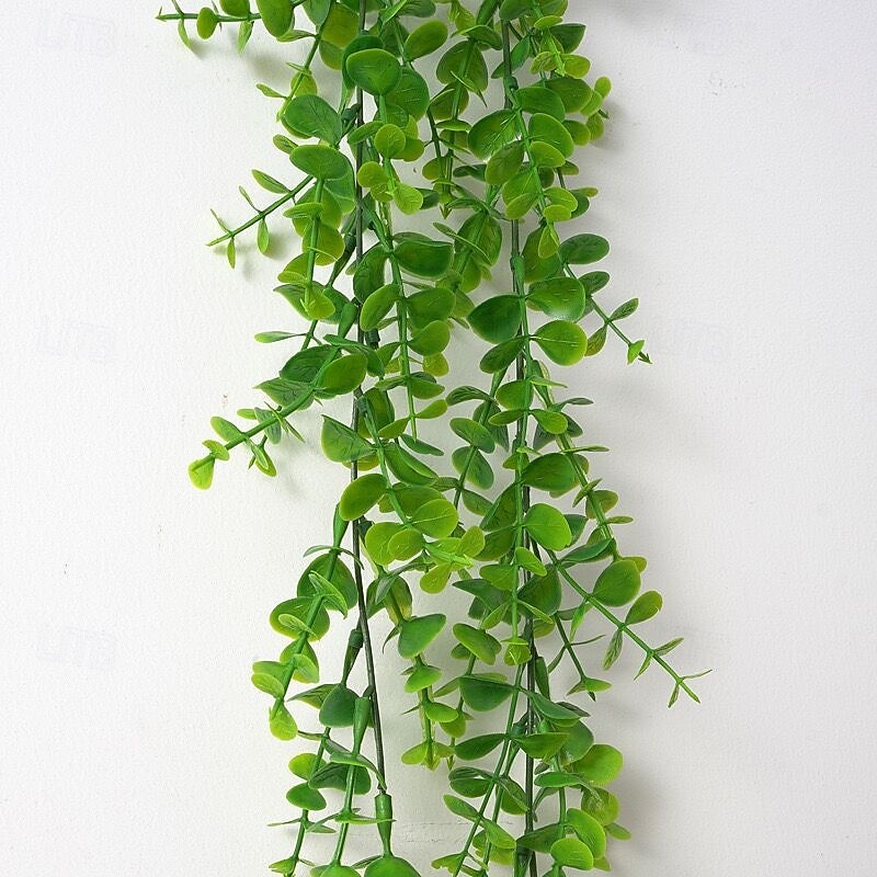 مجموعة من 4 نباتات كرمة صناعية معلقة، أوراق بلاستيكية، إكليل من أوراق السرخس الصناعية، نباتات خضراء صناعية للمنزل والحديقة وتزيين الجدران الداخلية والخارجية 2026 - $19.99 –P2