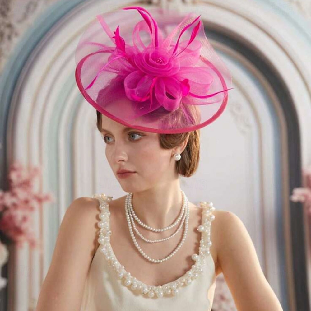 Derby Copricapo affascinante Gentildonna Floreale Costume Per donna Mascherata Ascot Festival delle corse di cavalli Adulti Copricapo del 2026 a $27.99 –P1