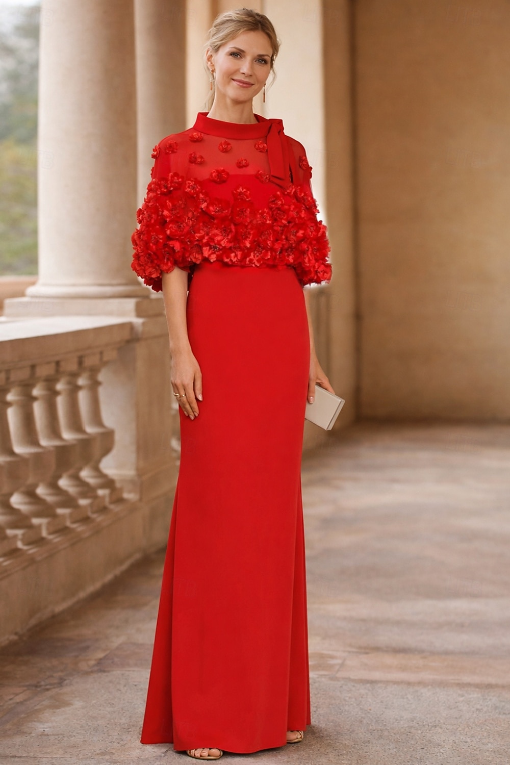 Schlauchkleid Bodenlang Abiballkleider Abendkleid Ballkleid Festliche Kleidung Elegant Halbarm Juwelenhals Hochzeitsgast Formeller Abend Herbsthochzeitsempfang mit Falten 2026 - $175.99 –P1