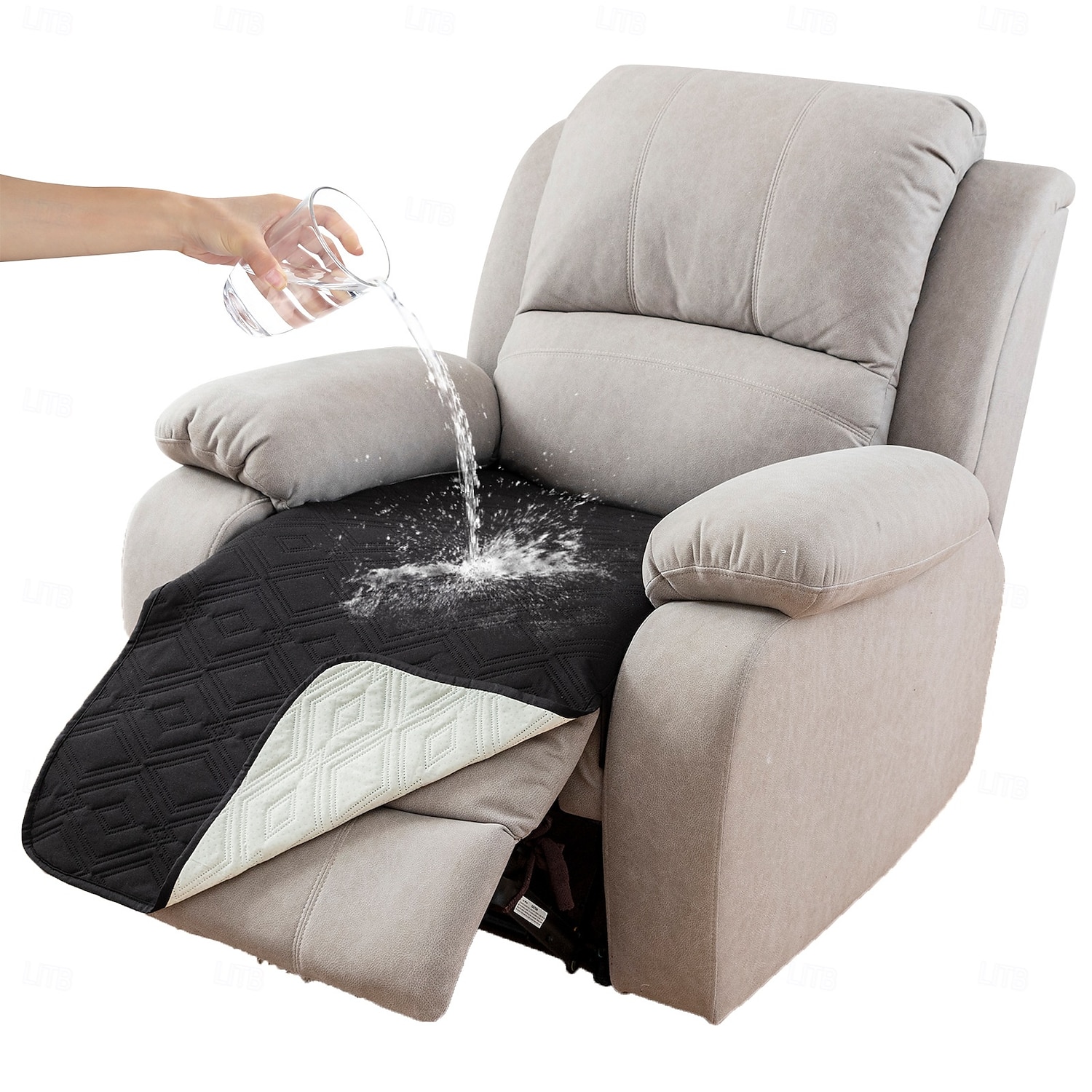 Housse de fauteuil inclinable 100 % imperméable, housse antidérapante pour fauteuil inclinable, housse de protection pour canapé et fauteuil inclinable pour chiens et animaux de compagnie. de 2026 ? $18.99 –P12