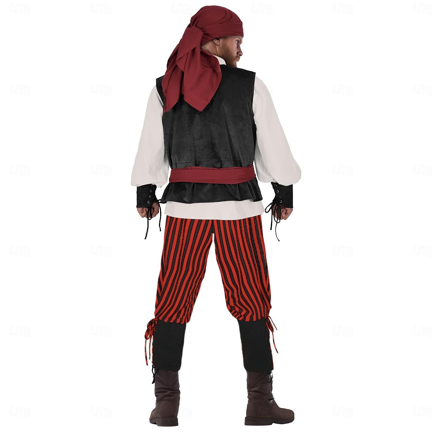 Set Retrò Vintage Medievale Rinascimento Pantaloni Copricapo Gilet con accessori Lunghe Pirata Girocollo Costume Per uomo Halloween Carnevale Fiera Rinascimentale LARP Adulti Gilet Camicia Pantaloni del 2026 a $103.99 –P5