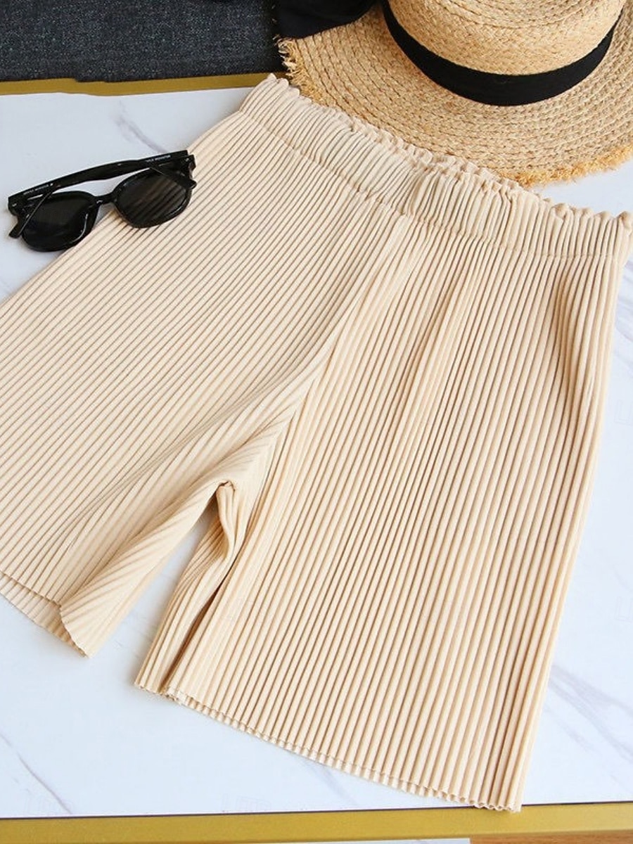 Γυναικεία Σορτς των Βερμούδων Σορτσάκια Καλοκαιρινό σορτς Σορτς παραλίας Διακοπές Μοντέρνα Κομψό στυλ street σύντομο Ψηλή Μέση Σκέτο Κορδόνι Τσέπη Ελαστική μέση Ικανότητα να αναπνέει Άνετο 2026 - $24.99 –P6