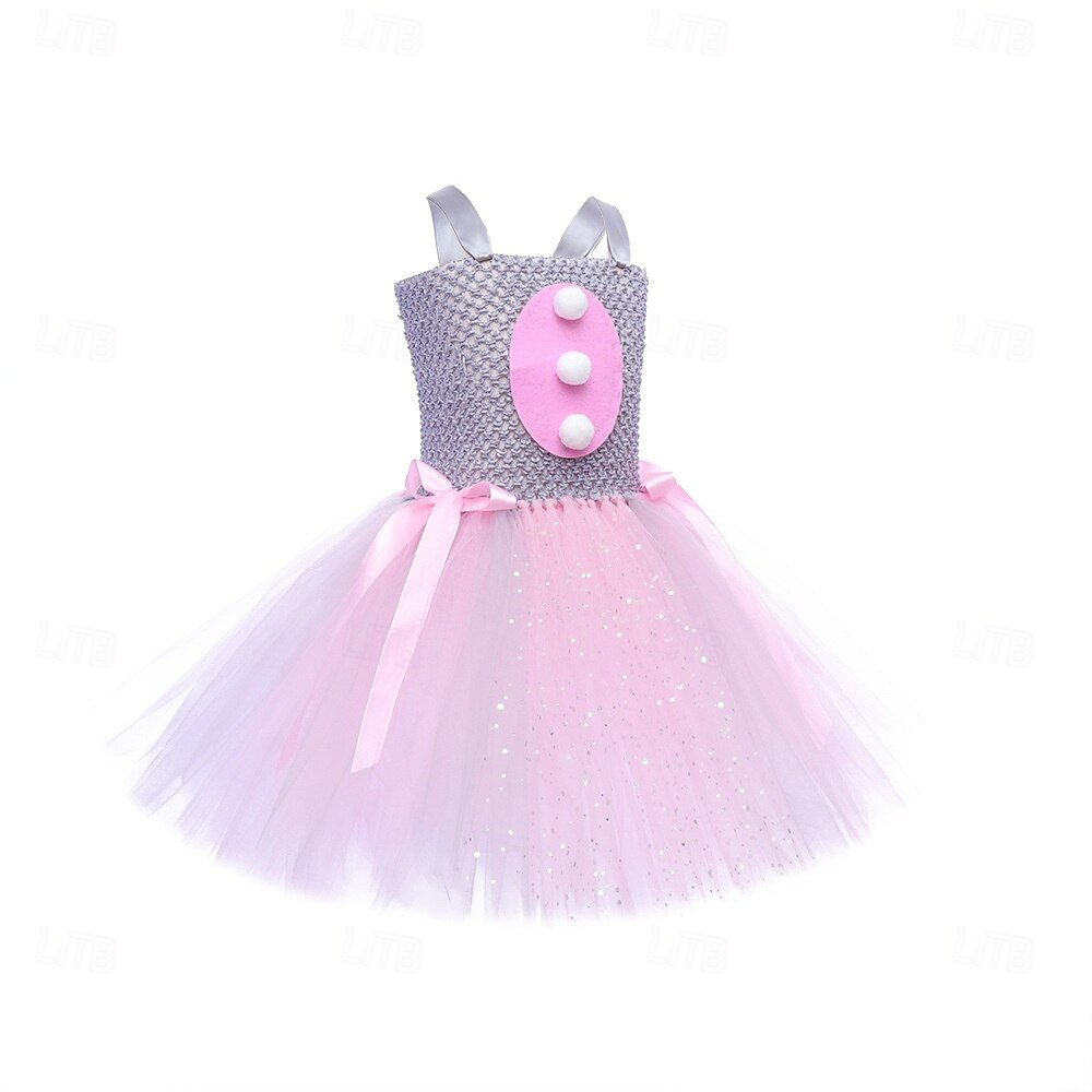 Tutu Túnica Animal Conejo conejo de Pascua Vestidos Gracioso Niños Chica Víspera de Todos los Santos Carnaval Semana Santa Carnaval Fiesta Disfrazarse 2026 - $26.99 –P8