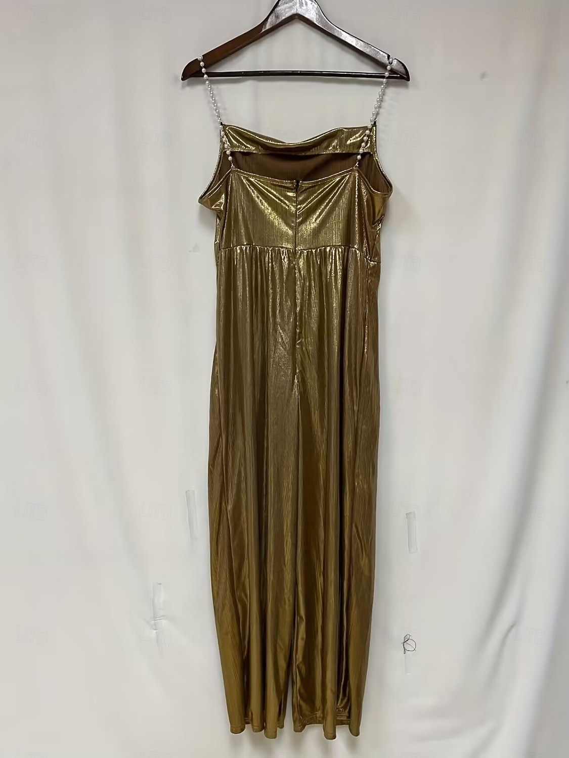 tuta normale da donna streetwear tinta unita senza maniche gamba larga scollo tondo paillettes festa ballo di fine anno vestibilità regolare blu nero vino estate del 2026 a $35.99 –P8