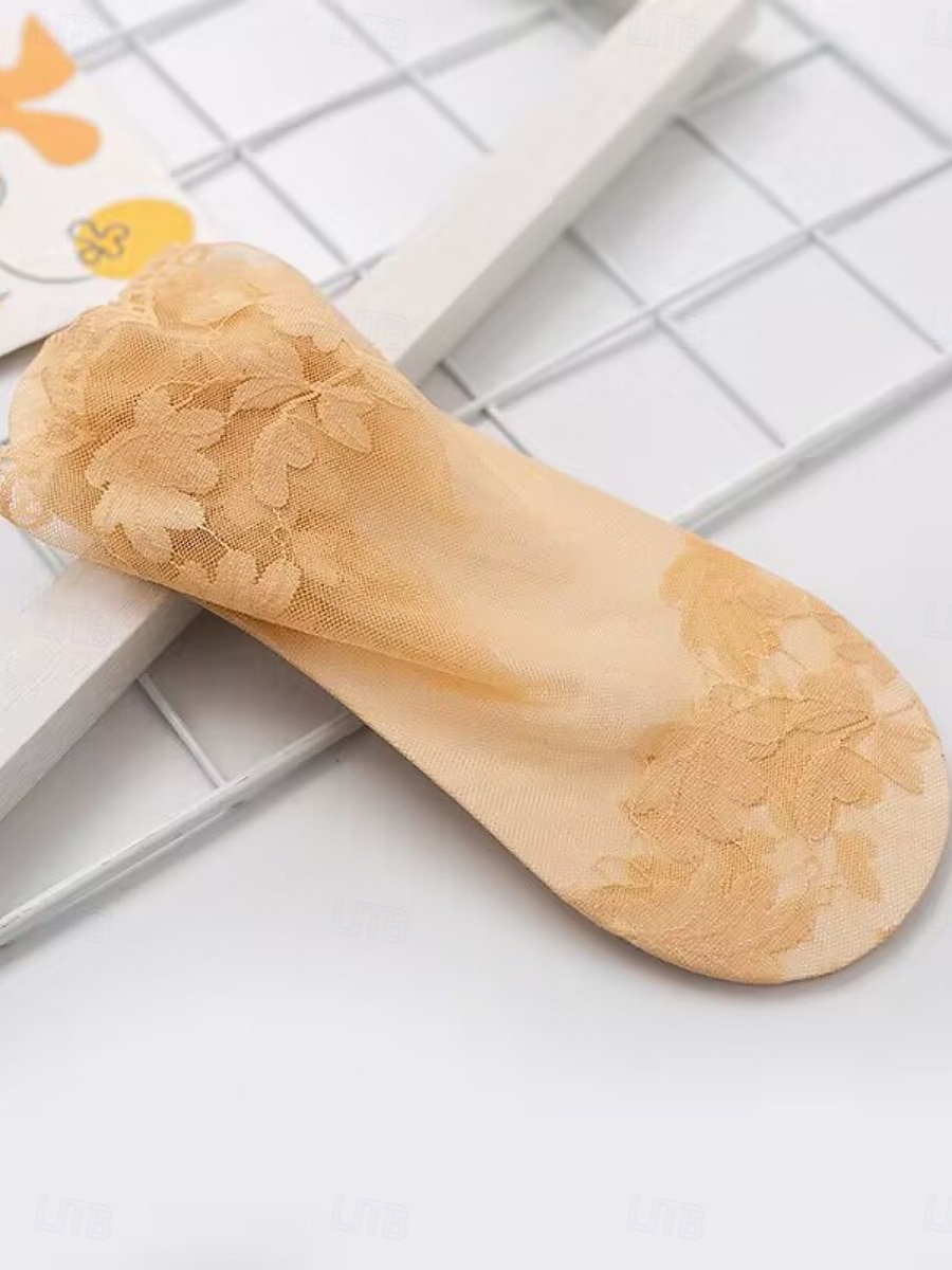 Naisten Nilkkasukat Päivittäin Koti ulko- Kukka Puuvilla Klassinen Vapaa-aika 1 pari 2026 - $4.99 –P5