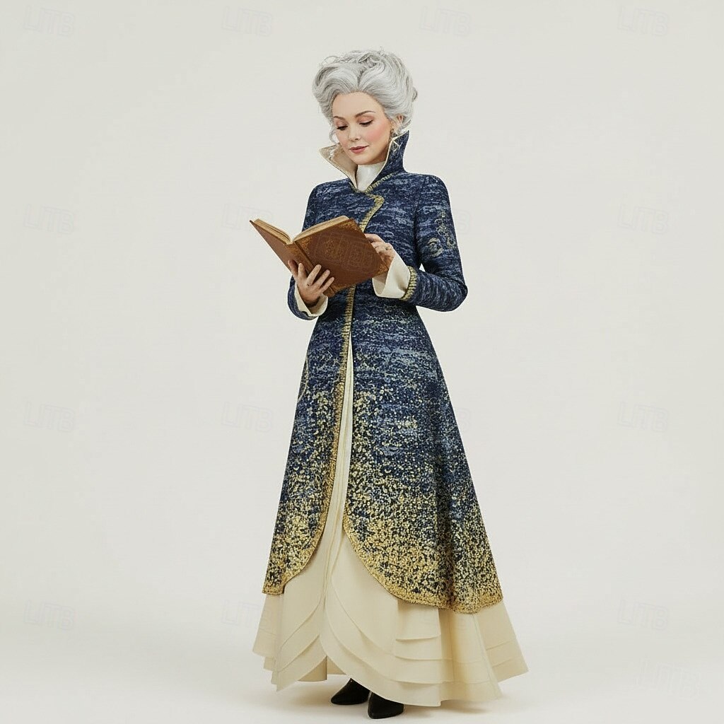 Sorcière Madame Morrible Robe Manteau Costume de cosplay Nuit de Walpurgis Cosplay for Femmes Adultes Halloween Performance Soirée Scène de 2026 ? $91.99 –P1