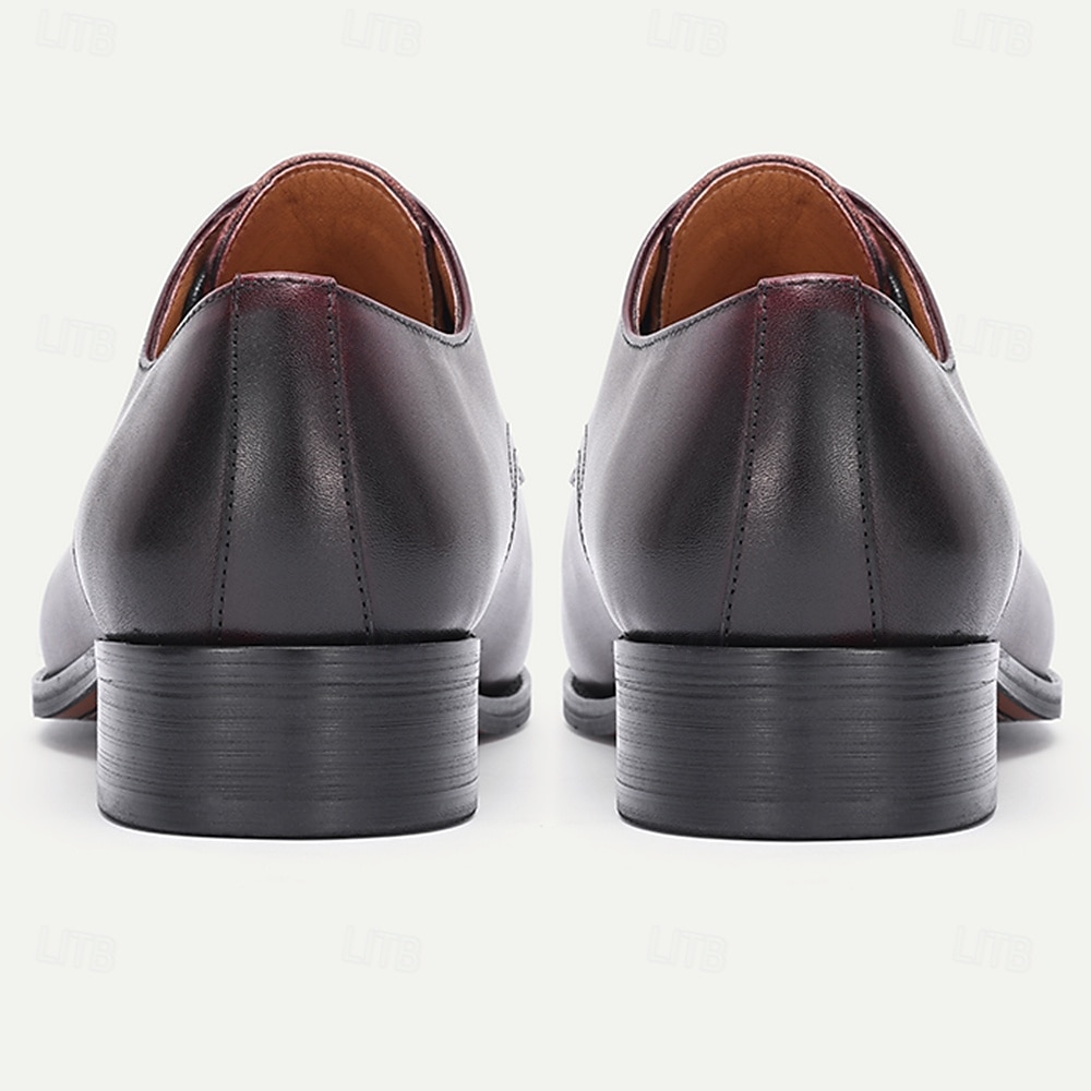 męskie skórzane buty wizytowe, eleganckie i wypolerowane na wesela i do biura 2026 - $94.99 –P4