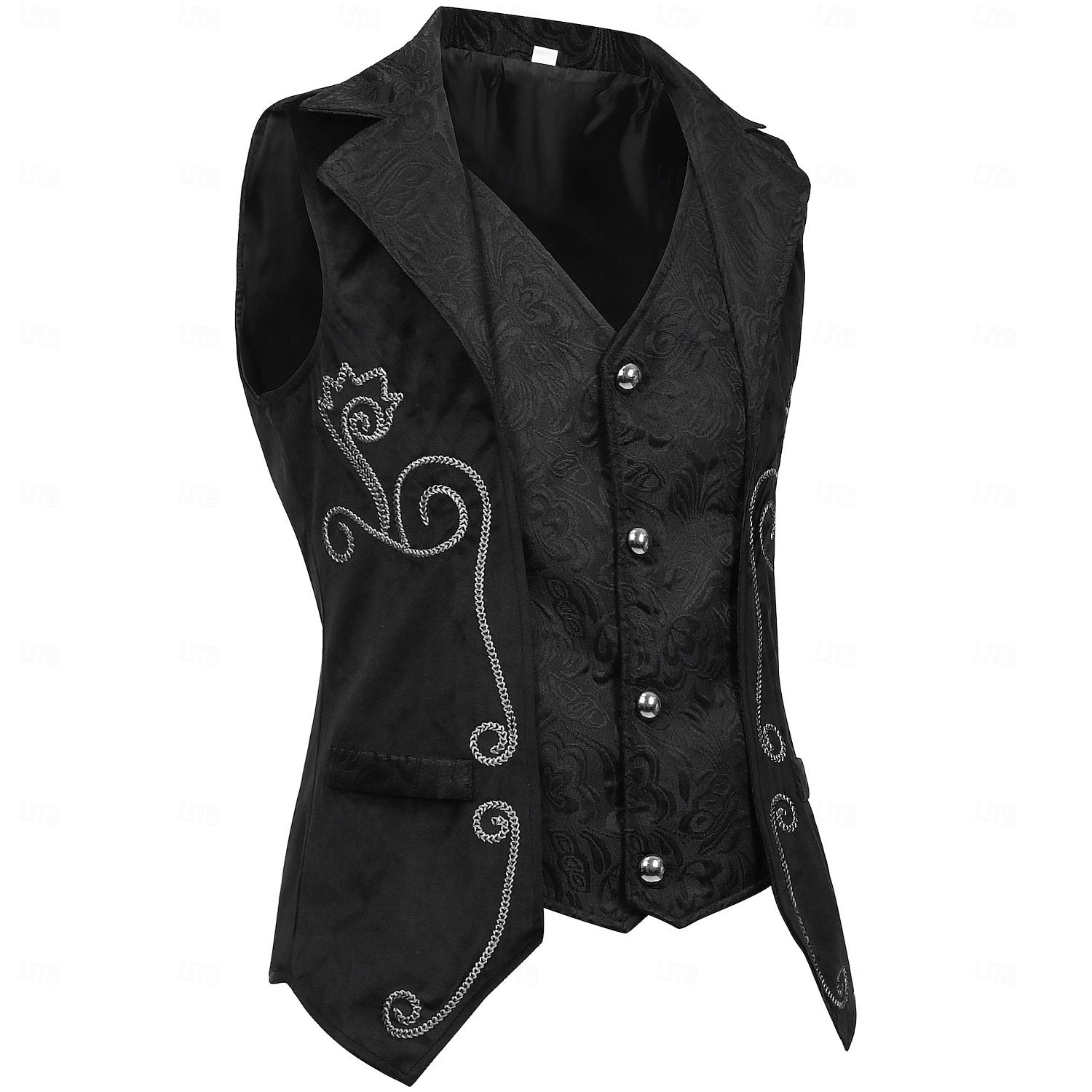 Rokoko Victoriansk Renässans Finkostym Frack Skjorta Adelsman Kunglig klädsel Maskeradkläder Herr fantasi Halloween Karnival Prestanda LARP Ren Faire Vuxna Väst Skjorta 2026 - $57.99 –P4