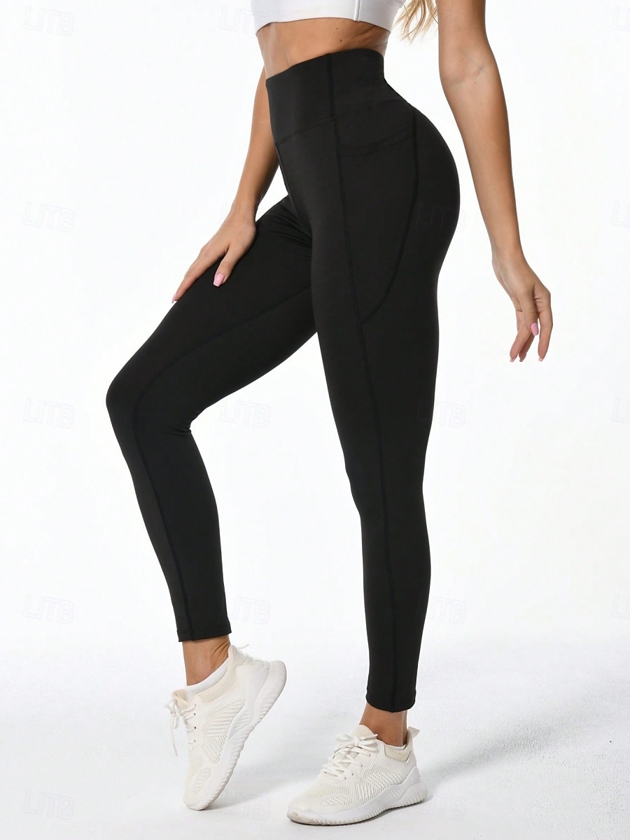 Per donna Pantaloni Pantaloncini anti sfregamento Moda Streetwear Essenziale Lunghezza intera Vita Alta Grafico Elastico in vita Confortevole Alta elasticità Palestra Yoga Streetwear Rosa Rosa scuro del 2026 a $17.99 –P11