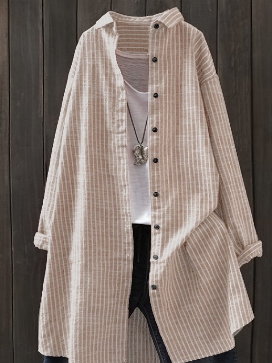 Γυναικεία Casual πουκάμισο Πουκάμισο με κουμπιά Μπλούζα Κουμπιά Στάμπα Καρό Στυλάτο Βασικό Καθημερινό Μακρυμάνικο Απορρίπτω Μακριές μπλούζες Καθημερινά ΕΞΩΤΕΡΙΚΟΥ ΧΩΡΟΥ Αργίες 2026 - $24.99 –P6