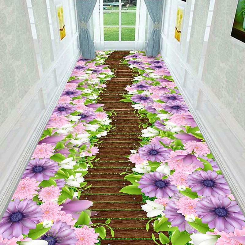 Loperkleed met 3D optische illusie, 2D plat bedrukt tapijt voor woonkamer, slaapkamer, volledige dekking, hal, gang, aanpasbare vloermat, antislip keukendeurmat 2026 - $8.99 –P9