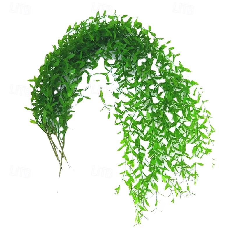 20 ks umělých vrbových listů, imitace vinné révy, závěsné rostliny, girlanda z umělých plastových listů na zeď, strop, balkon, vnitřní a venkovní dekoraci 2026 - $21.99 –P4