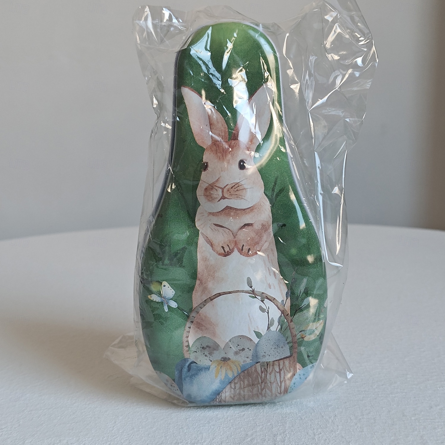 1pc Easter Bunny Tin Box, Colorful Metal Cookie Candy Box, Cartoon Rabbit Gift Container for Kids, Easter Decoration 2026 - $5.99 –P12