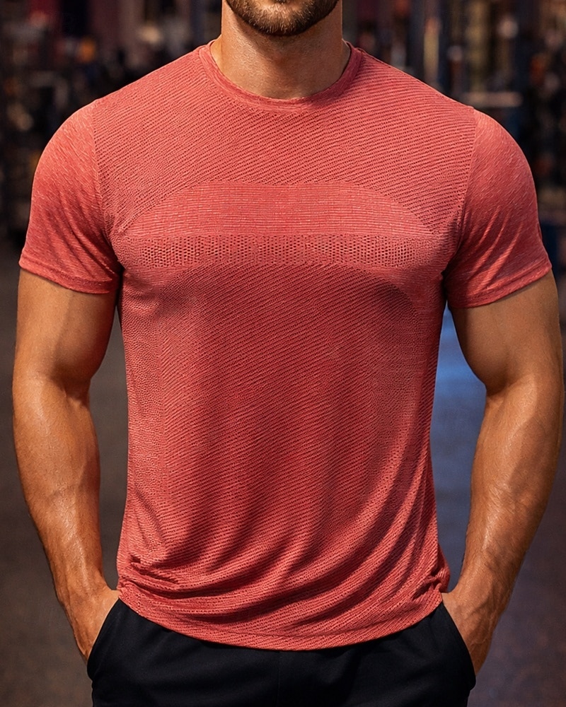 Hombre Color sólido Camiseta Running Camiseta Compresión Camisa atlética Top deportivo Verano Manga Corta Secado rápido Dispersor de humedad Transpirable Entrenamiento de gimnasio Paseo Correr Azul 2026 - $18.99 –P4