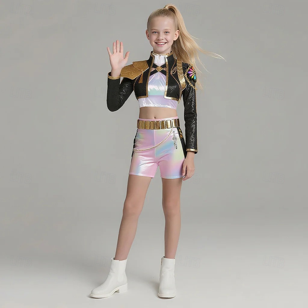 Von koreanischen Idolen inspiriert Idol Popstar Kostüm Festkleidung Virtuelles Idol for Damen Mädchen Erwachsene Kinder Halloween Karneval Leistung Comic-Konzert Anime Expo 2026 - $83.99 –P11