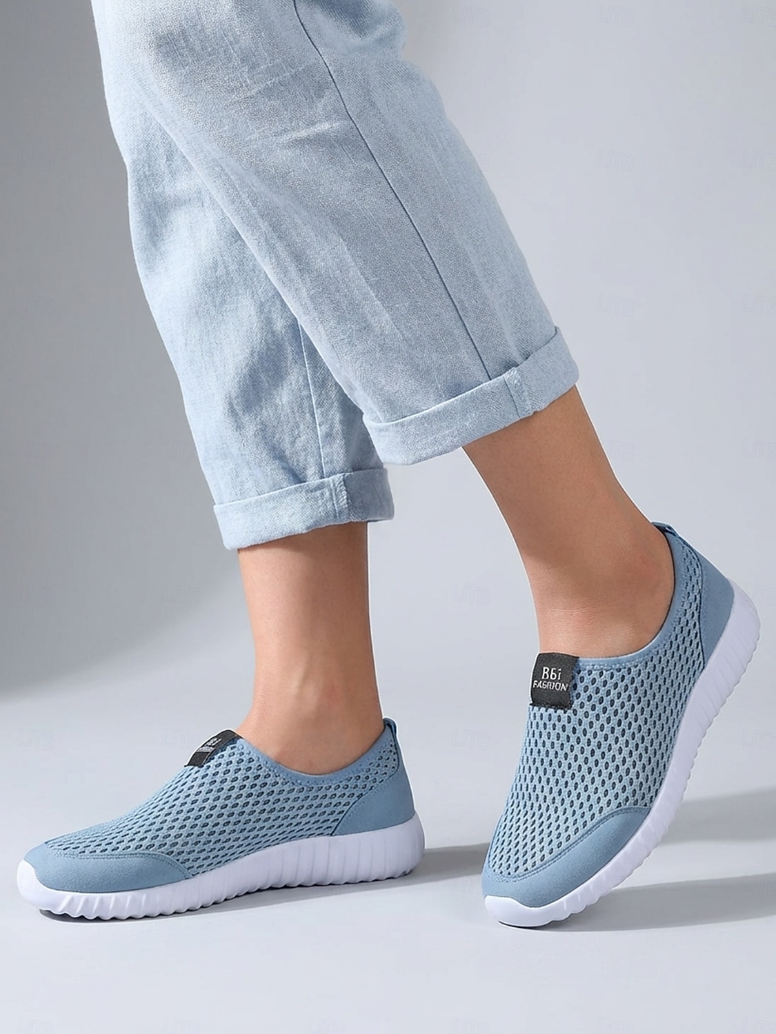 Hellblaue, atmungsaktive Mesh-Slipper für Damen – leichte Outdoor-Sneaker zum Wandern, Spazierengehen, Reisen und für den täglichen Gebrauch 2026 - $24.99 –P2