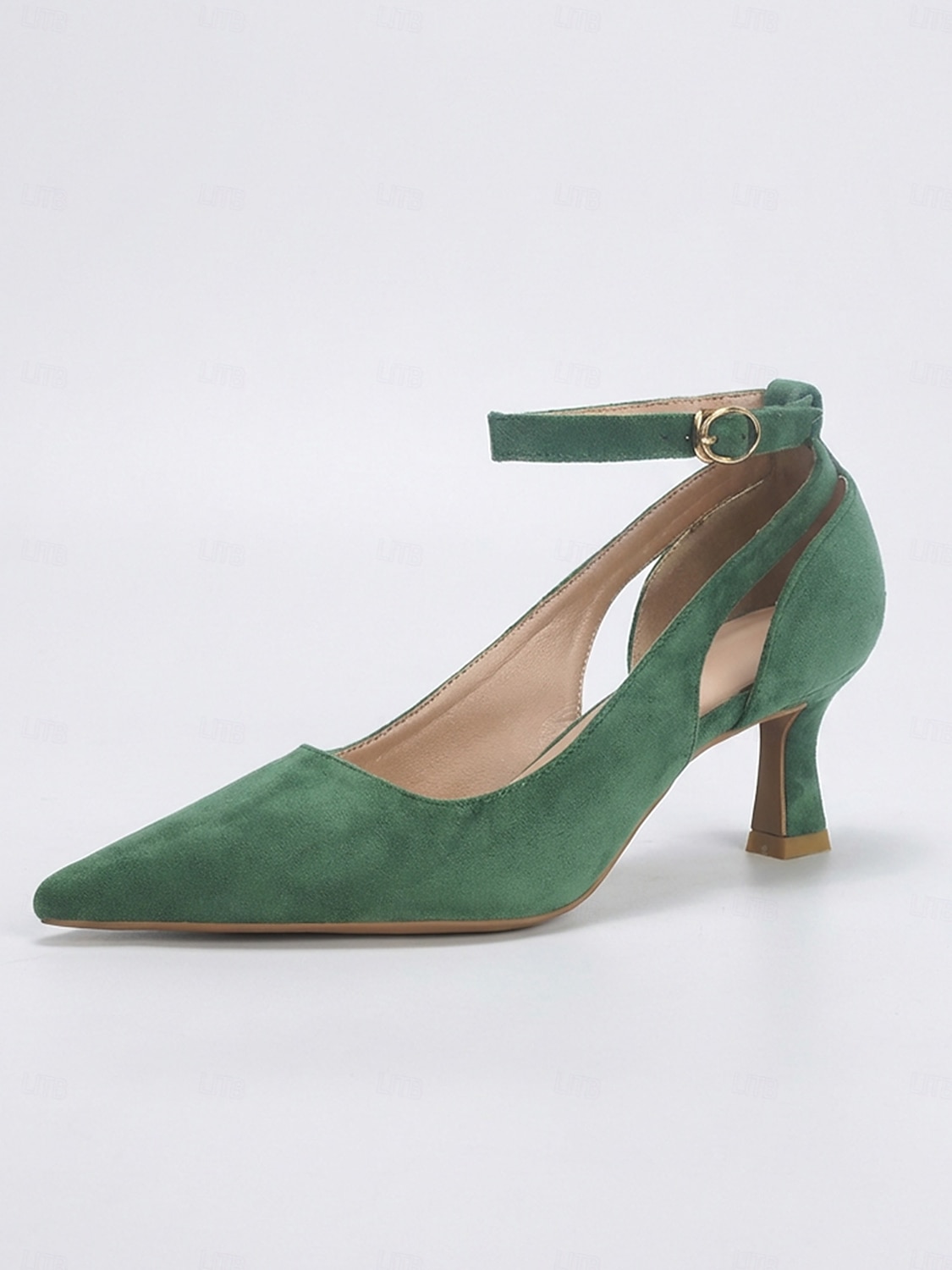 décolleté da donna con tacco a gattino e cinturino alla caviglia color albicocca: eleganti scarpe per la mamma della sposa per matrimoni all'aperto in giardino del 2026 a $46.99 –P4