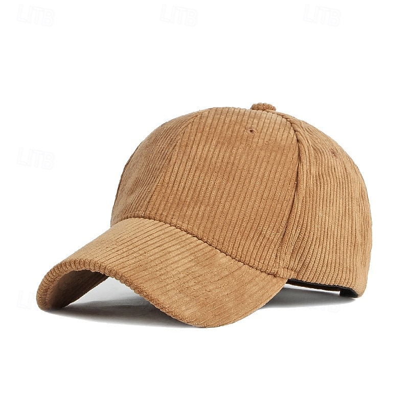 Unisexe Casquette de baseball Noir Jaune Velours côtelé Bandes Pur Chaud ancien Occasionnel Occasionnel Quotidien Vêtements de rue Couleur Unie Protection solaire de 2026 ? $9.49 –P3