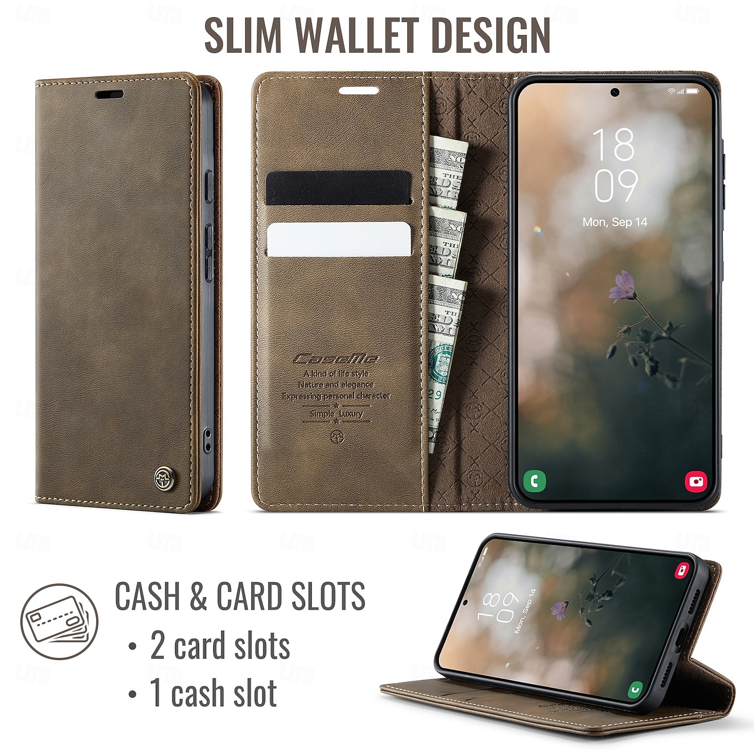 puhelin Etui Käyttötarkoitus Google Pixel 10A Lompakkokorttikotelo Korttipaikka TPU 2026 - $15.99 –P2
