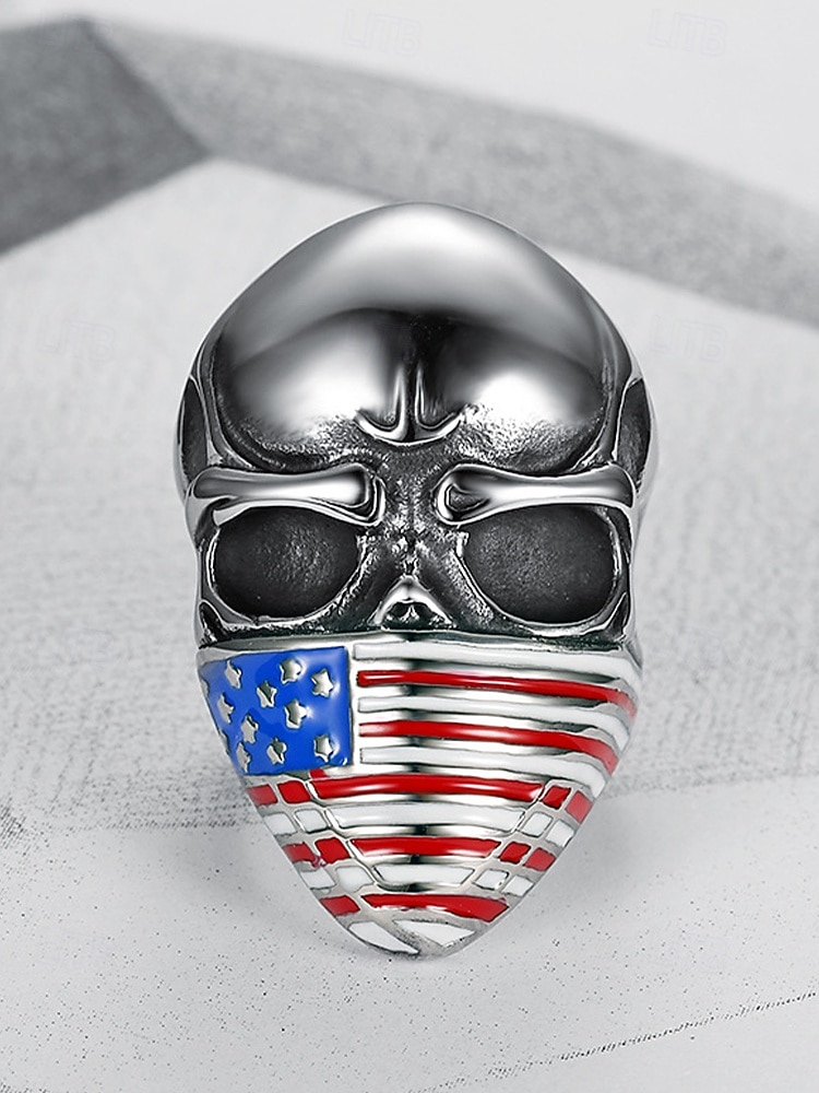 Η 250η Επέτειος των Ηνωμένων Πολιτειών Ανδρικό Δαχτυλίδι από Ανοξείδωτο Χάλυβα με Σχέδιο Αμερικανικής Σημαίας Πολύχρωμο Ιδανικό για την Ημέρα της Ανεξαρτησίας Καθημερινή Χαλαρή Φορεσιά 2026 - $14.99 –P7
