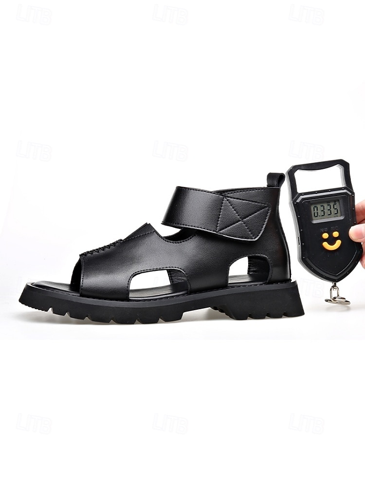 Eleganta bröllopssandaler i konstläder för män, bekväma och snygga formella skor för bröllop, perfekta för sommarfester 2026 - $69.99 –P9
