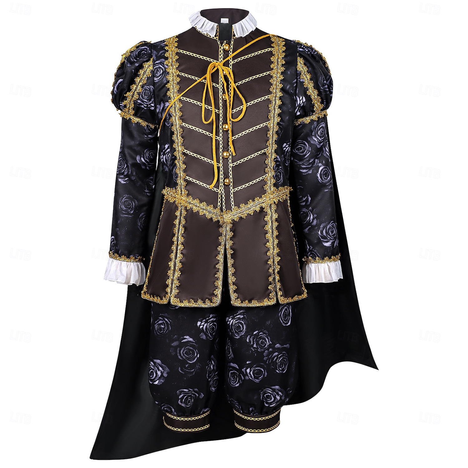 Rokoko Viktorianisch Renaissance Outfits Ausgefallene Kostüme Edelmann Königliche Kleidung Kostüm Herren Halloween Karneval Party Leistung Renaissance-Messe Erwachsene Oberteil Umhang Shorts 2026 - $71.99 –P1