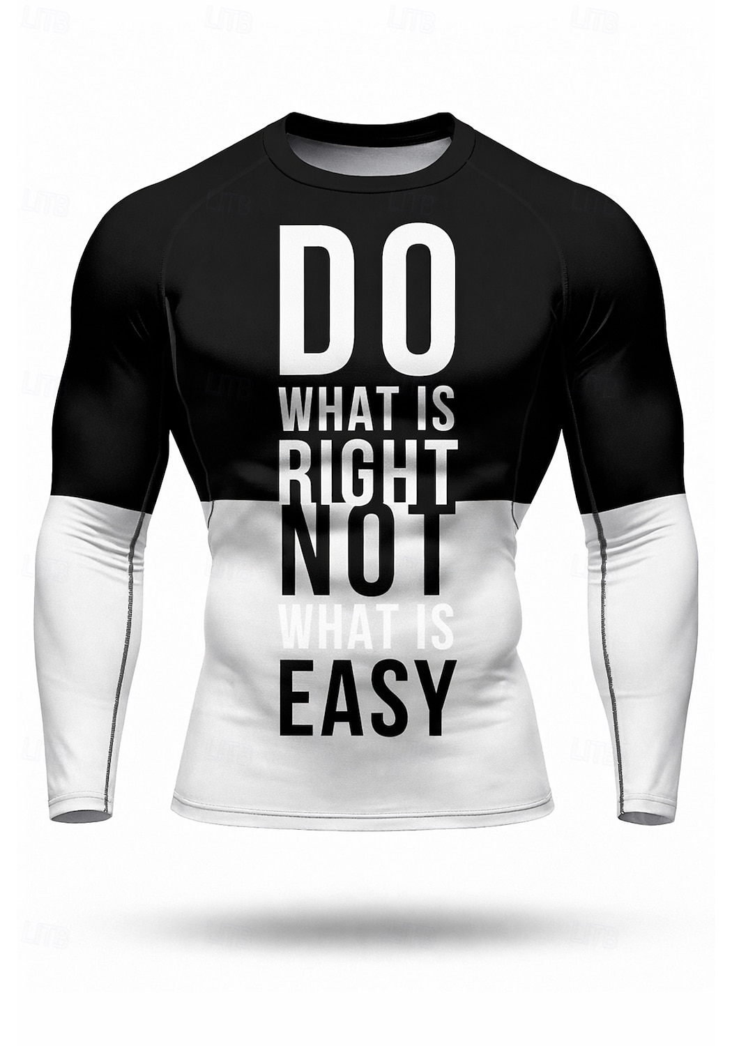 Муж. Футболка для бега Компрессионная футболка 3D печать Цветовые блоки Длинный рукав Основной слой Весна Осень Контрастных цветов Быстровысыхающий Сжатие видеоизображений Для тренировки Power Flex 2026 - $18.99 –P7