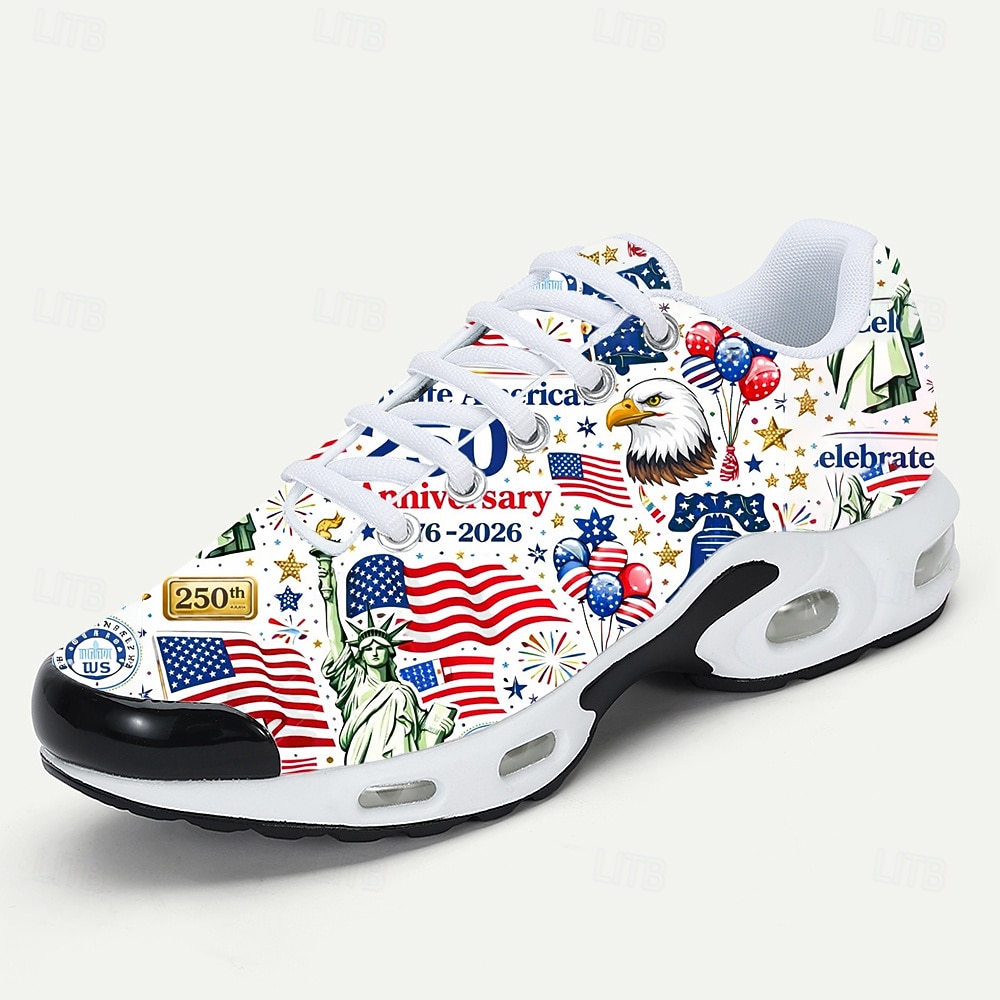 Adidași bărbătești – sărbătorind cea de-a 250-a aniversare cu un design îndrăzneț în roșu, alb și albastru, perfecți pentru sărbătorile naționale, parade și evenimente patriotice 2026 - $46.99 –P3