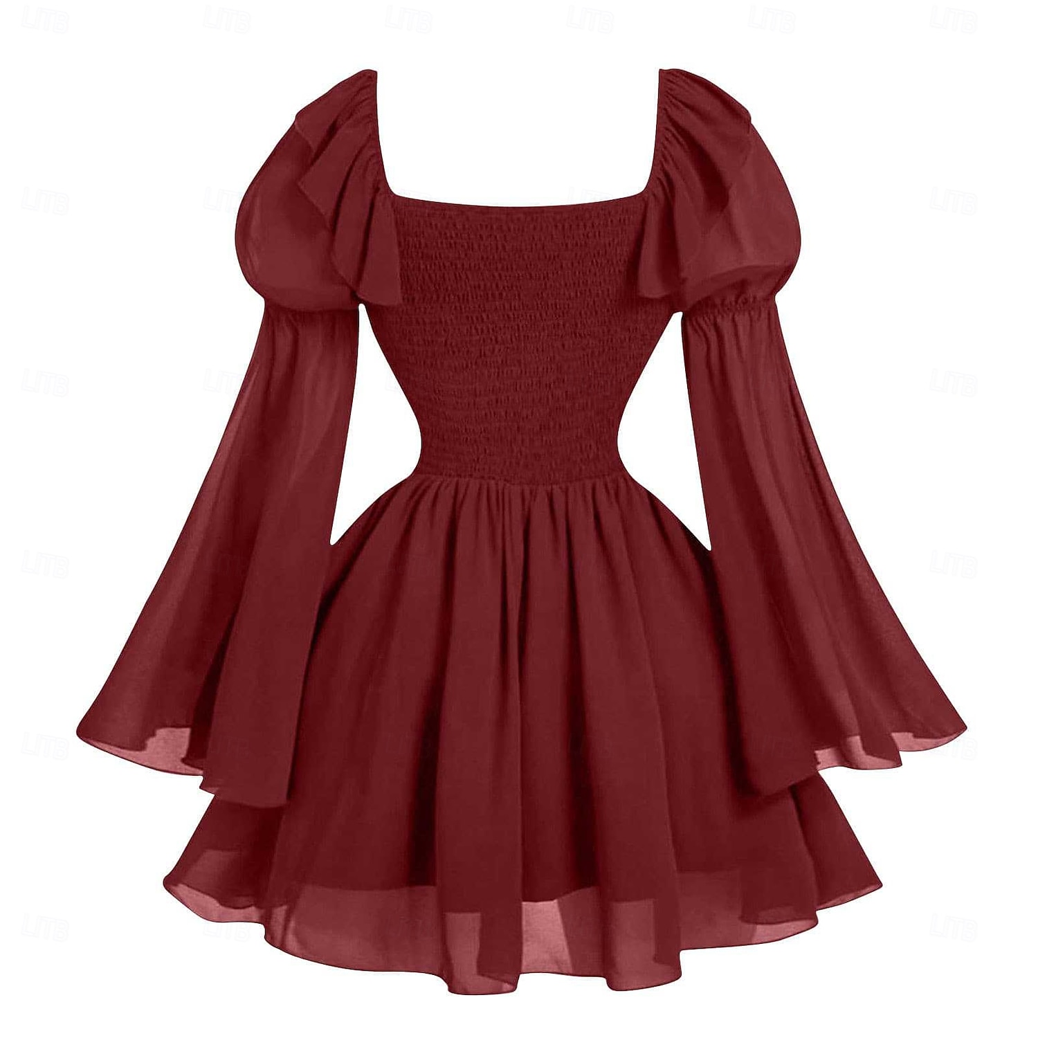 short red renaissance dress Retro Vintage Medieval Renaissance Short Length Dress Short Sleeves Witch  Elf Fancy Dress Women's Halloween Carnival Renaissance Fair Retro Theme  Party Adults Dress 2026