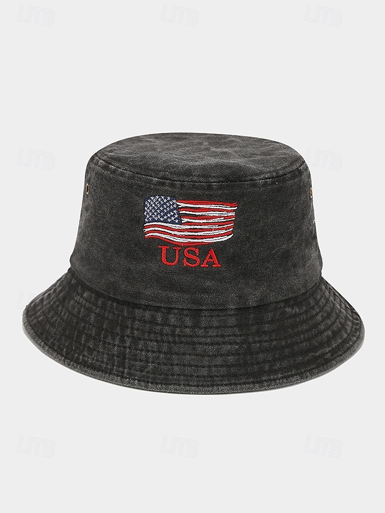 Cappello a secchiello in cotone maschile dell'anniversario dei 250 anni degli Stati Uniti ricamo con bandiera USA disponibile in più colori perfetto per il Giorno dell'Indipendenza gli Stati Uniti e del 2026 a $14.99 –P7