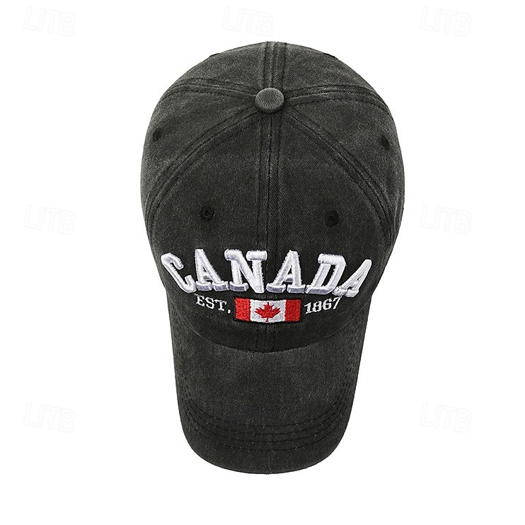 Casquette de baseball canadienne pour hommes et femmes, casquette de golf avec drapeau à la feuille d'érable pour la fête du Canada, casquette de sport et d'extérieur ajustée et unie de 2026 ? $15.99 –P4