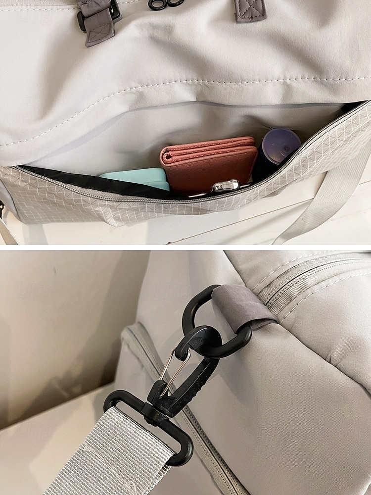 Γυναικεία πολύχρωμη αδιάβροχη τσάντα duffle από πολυεστέρα, μεγάλης χωρητικότητας, ρυθμιζόμενο λουράκι, ιδανική για διακοπές, καθημερινή χρήση και αθλητικές δραστηριότητες 2026 - $19.99 –P7