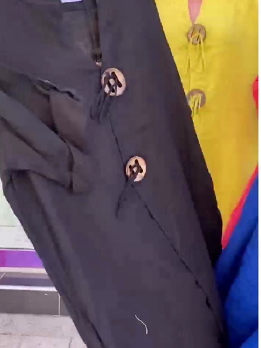 Γυναικεία Μίντι φόρεμα Λινό από ψεύτικο βαμβάκι Καθημερινό φόρεμα Κομψό Μοντέρνα ΕΞΩΤΕΡΙΚΟΥ ΧΩΡΟΥ Διακοπές Εξόδου Κανονικό Σκέτο Κοντομάνικο Λαιμόκοψη V 2026 - $25.99 –P4