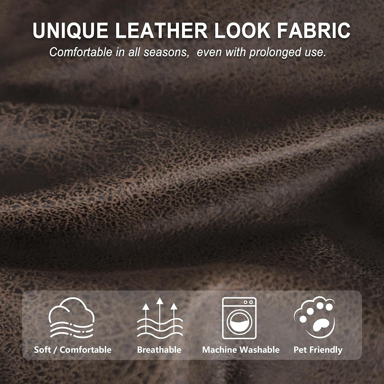 غطاء عثماني من جلد البولي يوريثان المقاوم للماء، أغطية كراسي مربعة صغيرة/كبيرة قابلة للتمدد، أغطية عثمانية مستطيلة الشكل بقاعدة مطاطية مانعة للانزلاق لمساند القدمين 2026 - $30.99 –P6