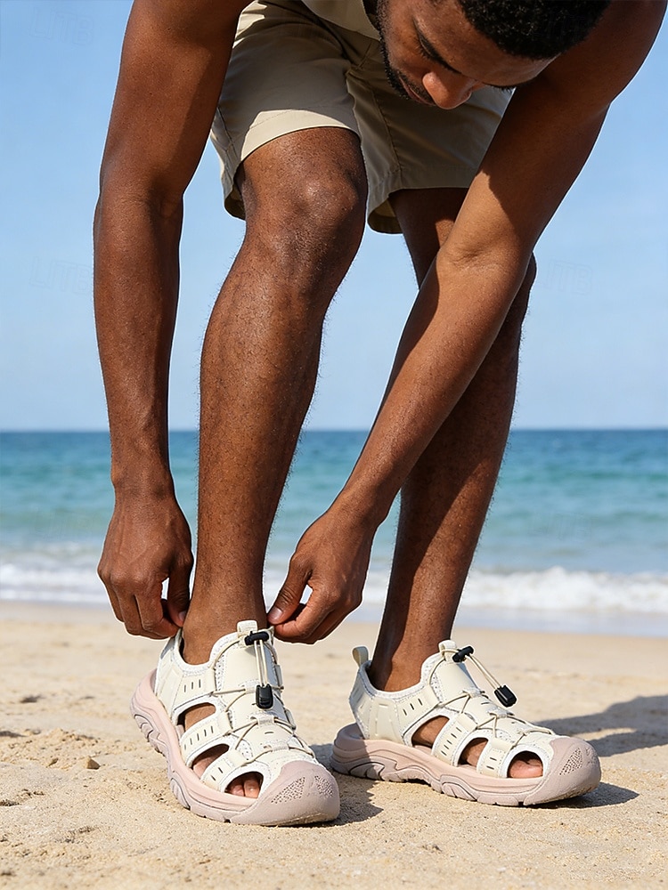 Ανδρικά σανδάλια εξωτερικού χώρου από τεχνητό δέρμα, casual αλλά και κομψά για βραδινές βόλτες σε θέρετρα και βόλτες στην παραλία 2026 - $46.99 –P2