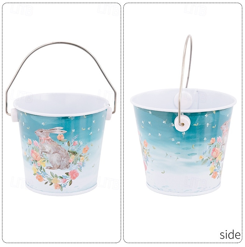 1 шт. жестяная коробка в виде пасхального кролика, металлическая подарочная коробка для конфет и печенья в виде кролика, контейнер для хранения пасхальных яиц, пустая коробка для упаковки сладостей. 2026 - $9.99 –P2