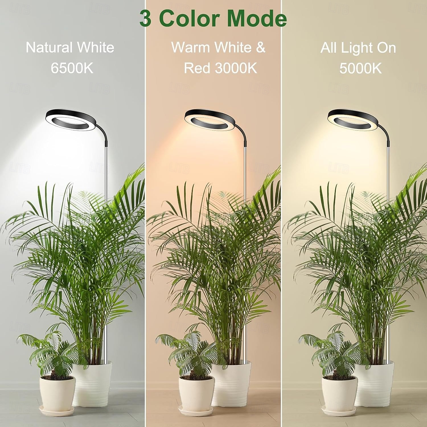 65-Inch Adjustable Angel Ring Plant Grow Light, Full Spectrum, 72 LED Beads, Timer, Dimmable Brightness, USB Powered, Indoor Green Plants, Hydroponics, Vegetables, Greenhouse, Succulents 2026 - $34.99 –P3