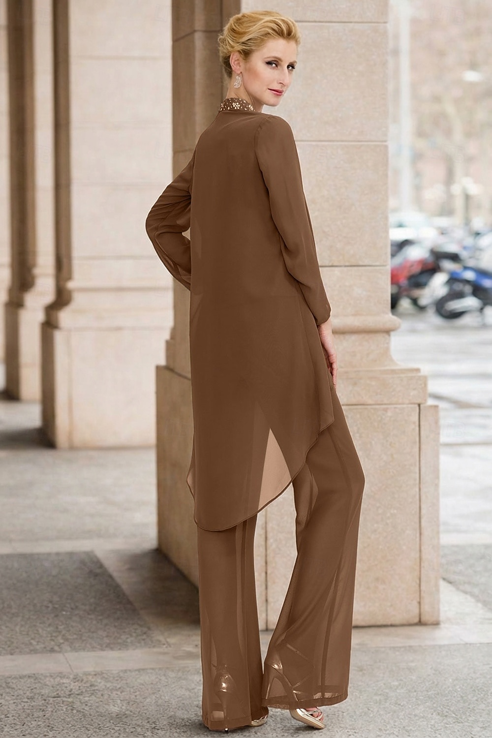 Kvinnes Stola Shrug Mors Stola Frakker  Jakker Elegant Solbeskyttelse Lange Ermer Chiffon Bryllups Gjest Stola med Perler Fest Kveld Vår  Høst å imponere 2026 - $49.99 –P7