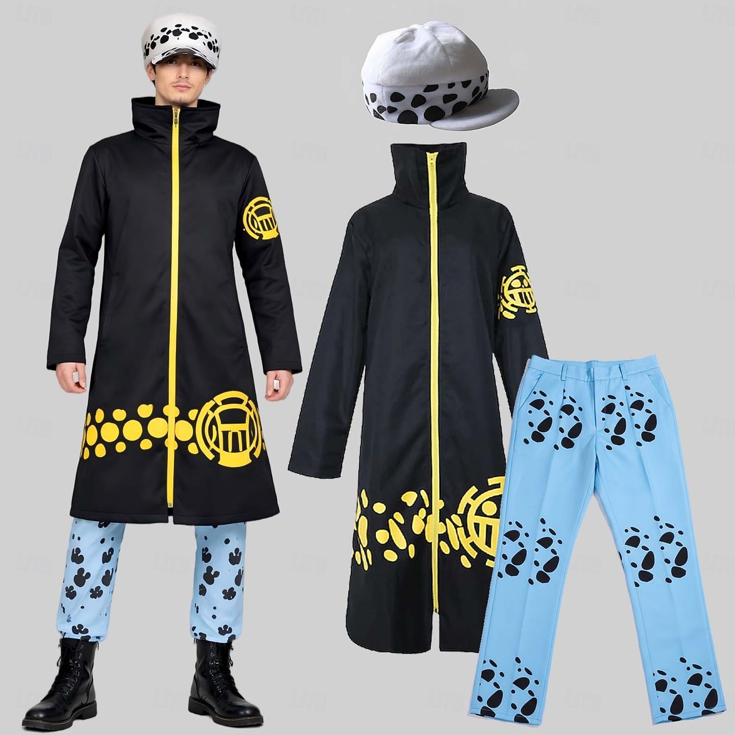 Havsäventyrare Pirat Trafalgar lag Stråhattpirat Animé Byxa Cosplay-kostym Kappa Cosplay-kostymer Byxor Kappa Hatt Till Herr Vuxna 2026 - $74.99 –P1